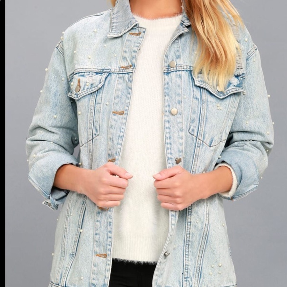Pearl and Denim Jacket